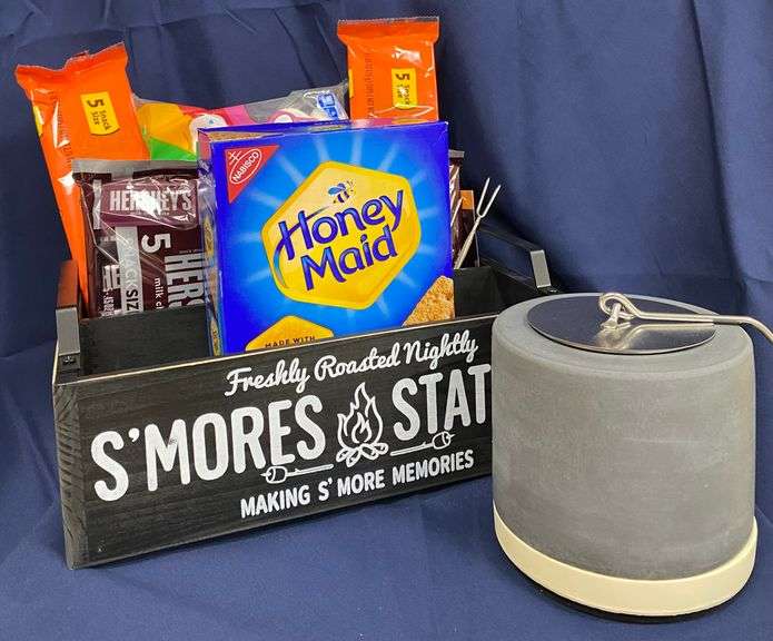 S'mores Themed Box with a Tabletop Fire Pit